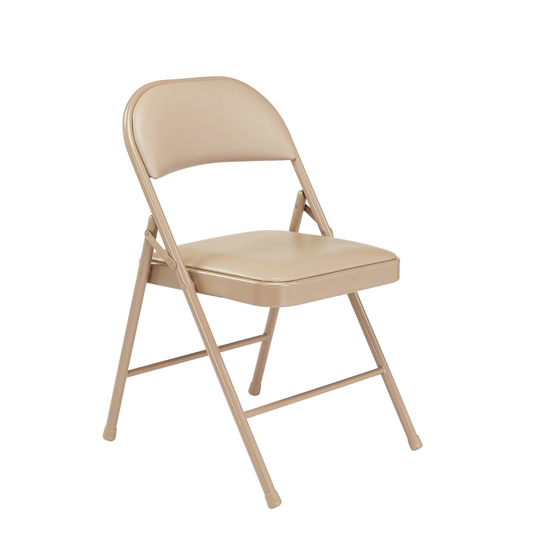 Beige metal best sale folding chairs