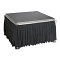 Ameristage 8' Box-Pleat Stage Skirt for 40" High All-Terrain Systems (8'x40")