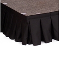Ameristage Box-Pleat Stage Skirt, 8'x6" Black (Overstock)