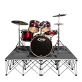 IntelliStage Lightweight 6'x6' Drum Riser System, Carpet