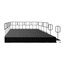 IntelliStage 4' Guard Rail with Chair Stop (2-pack) - IS4X4GRPD