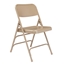 National Public Seating 301 Deluxe All-Steel Triple Brace Folding Chair, Beige (Pack of 4) - NPS-301