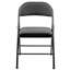 National Public Seating 970 Commercialine Fabric Padded Steel Folding Chair, Star Trail Black (Pack of 4) - NPS-970