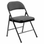 National Public Seating 970 Commercialine Fabric Padded Steel Folding Chair, Star Trail Black (Pack of 4) - NPS-970