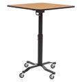 National Public Seating Premium Plus Café Table, 24" Square with HPL Top, Particleboard Core