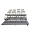 Staging 101 3-Tier Seated Riser System - 47' Long (fits 66 Chairs) - SWSHSWS-3SR