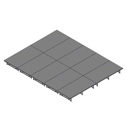 Staging 101 16x20 Portable Stage 16"-24" High 16x20, 20x16, 20 x 16 staging platform, stage deck, dual height, dual height, adjustable, 8x40, 40x8, 8 x 40