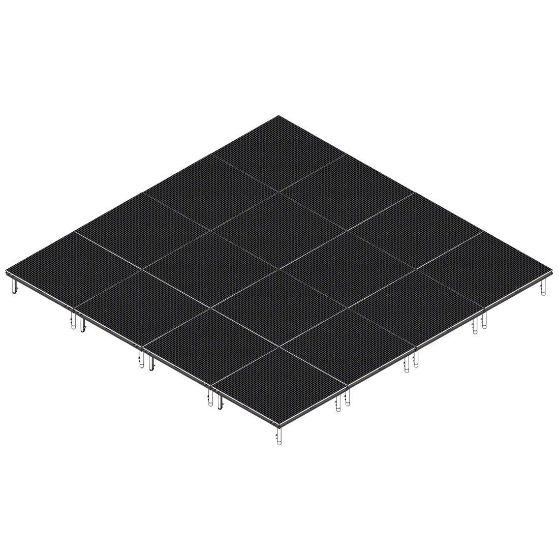 QuickLock 16x16 Indoor/Outdoor Portable Stage | StageDrop