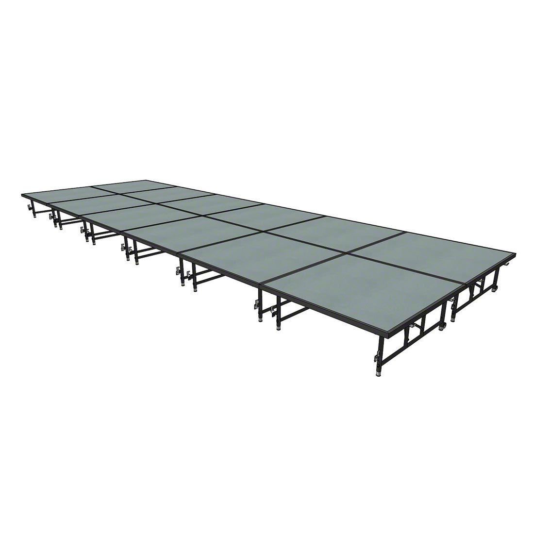 NPS® TransFix 12'x8' Hardboard Stage Kit, 16-24 High @ StageDrop