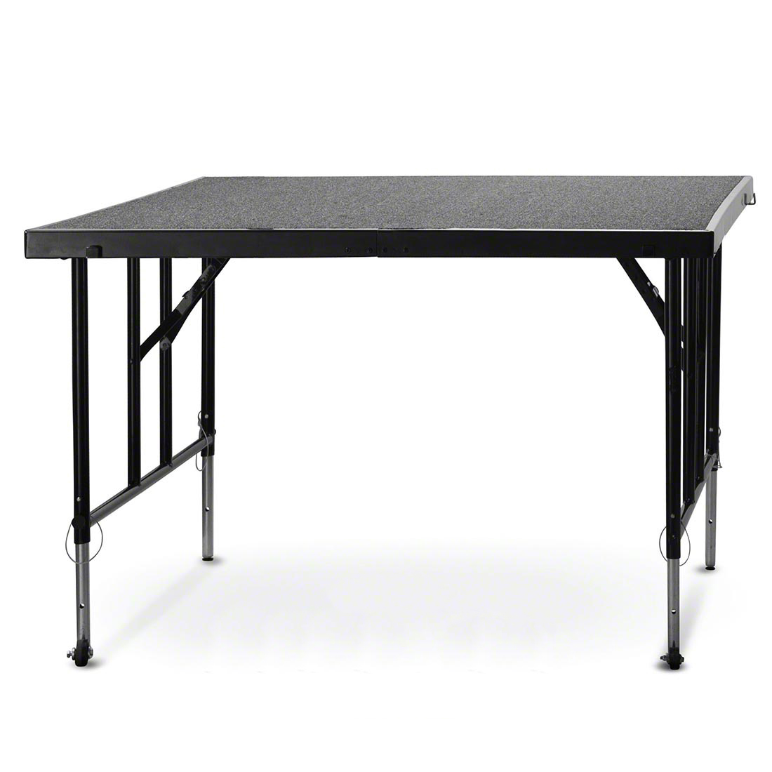 National Public Seating S3616HB Portable Stage with Hardboard - 96L x 36W x 16H