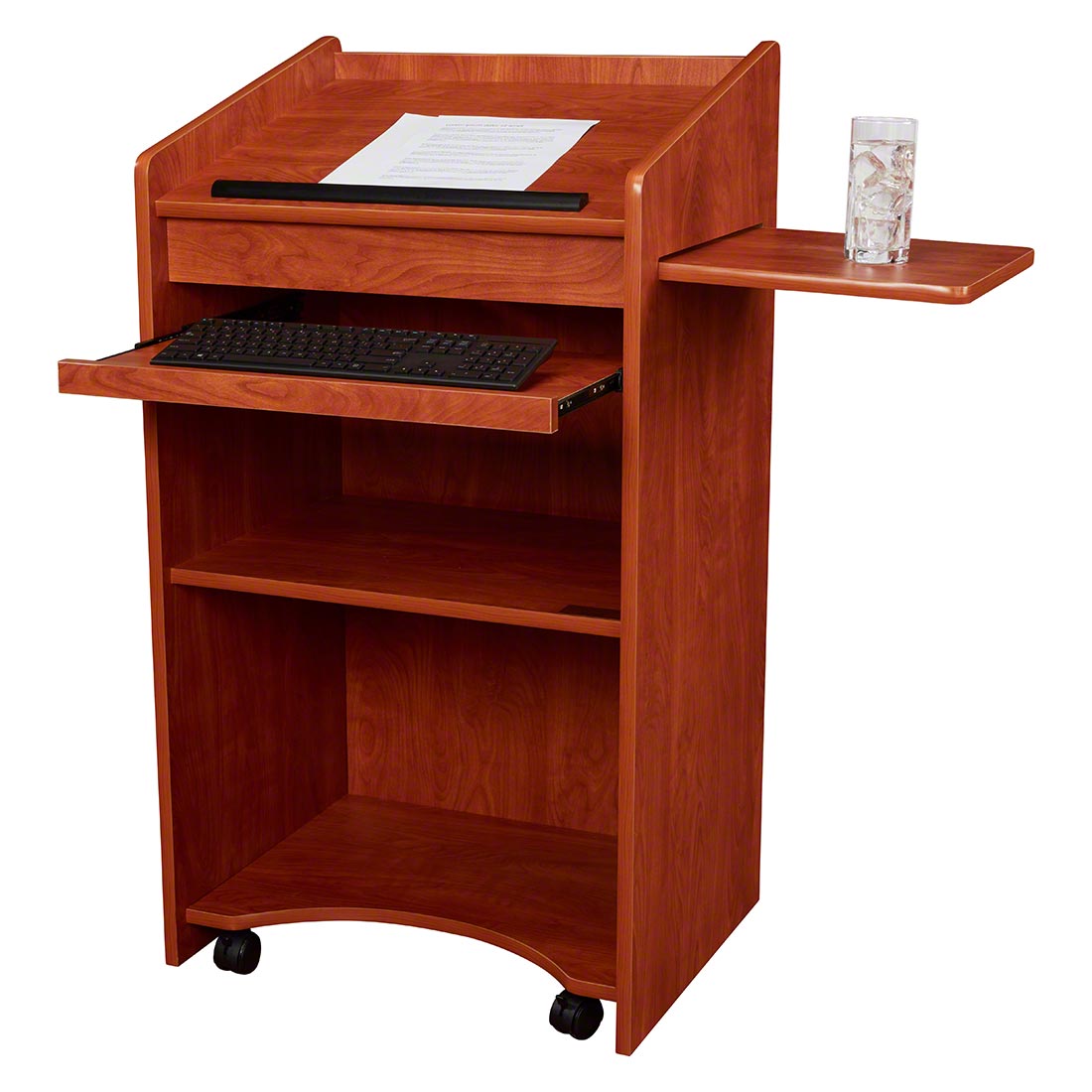 Oklahoma Sound® 600 Aristocrat Lectern, Cherry | StageDrop