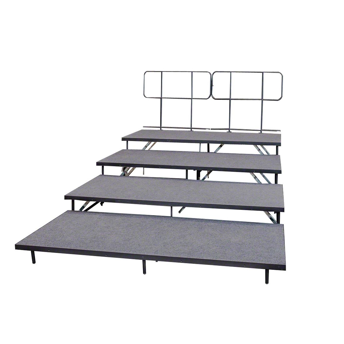 Riser - Foldable Steel Queen Platform Bed Frame, Black