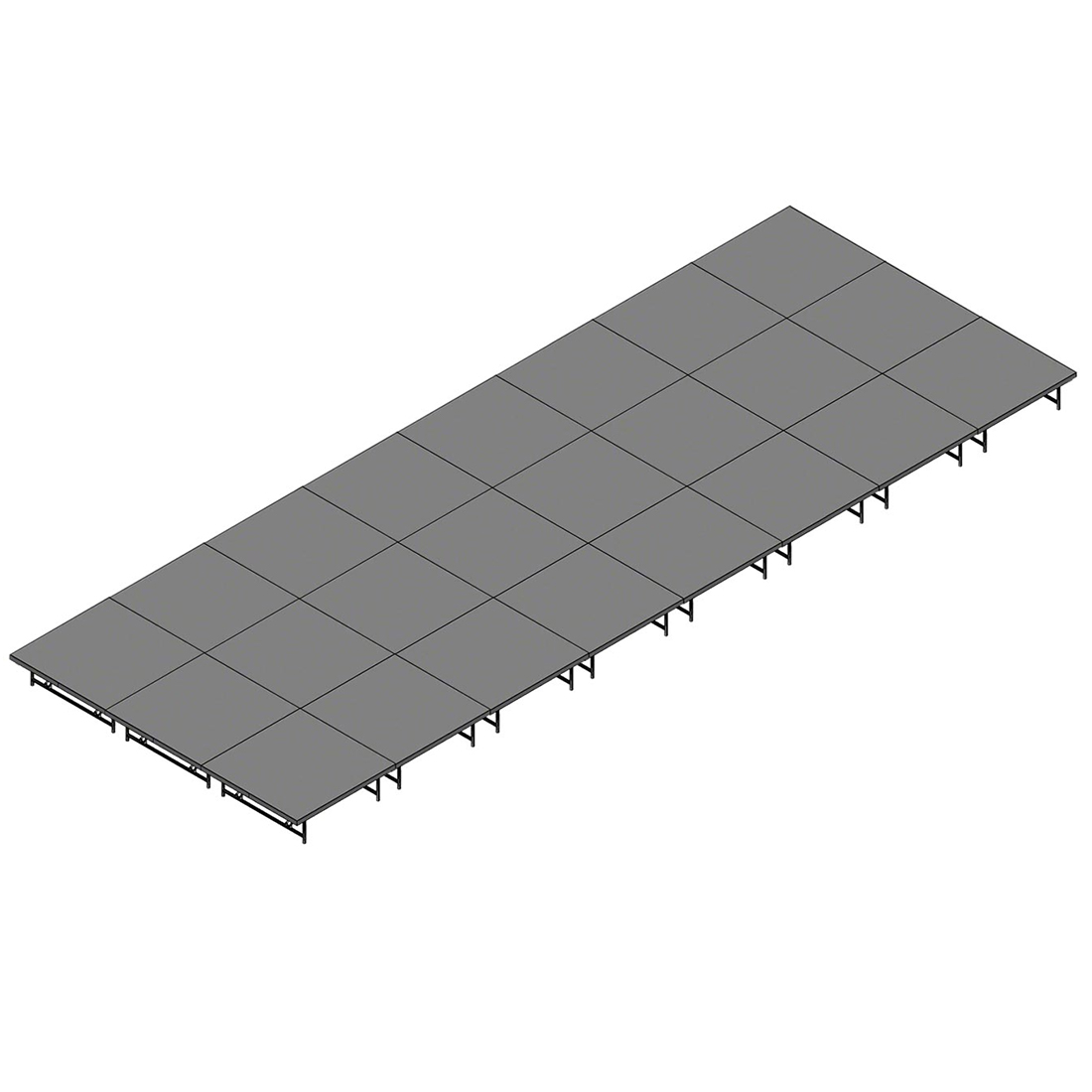 Staging 101 12'x32' Portable Stage w/Wheels, 16