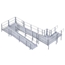 Modular XP Aluminum Platform with Hand Rails, 48"x60" - MXP4X5PLT