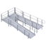 Modular XP Aluminum Platform with Hand Rails, 48"x60" - MXP4X5PLT