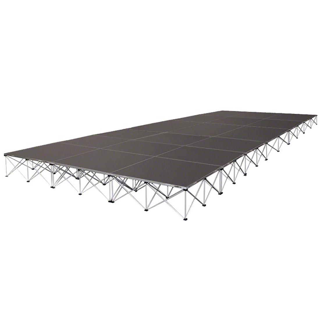 IntelliStage Lightweight 12'x24' Portable Stage System, (4' Units)