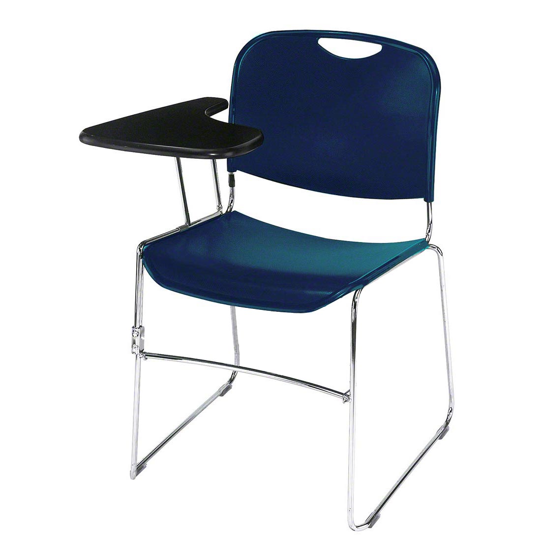 NPS 8505 Ultra Compact Tablet Arm Stack Chair Navy StageDrop