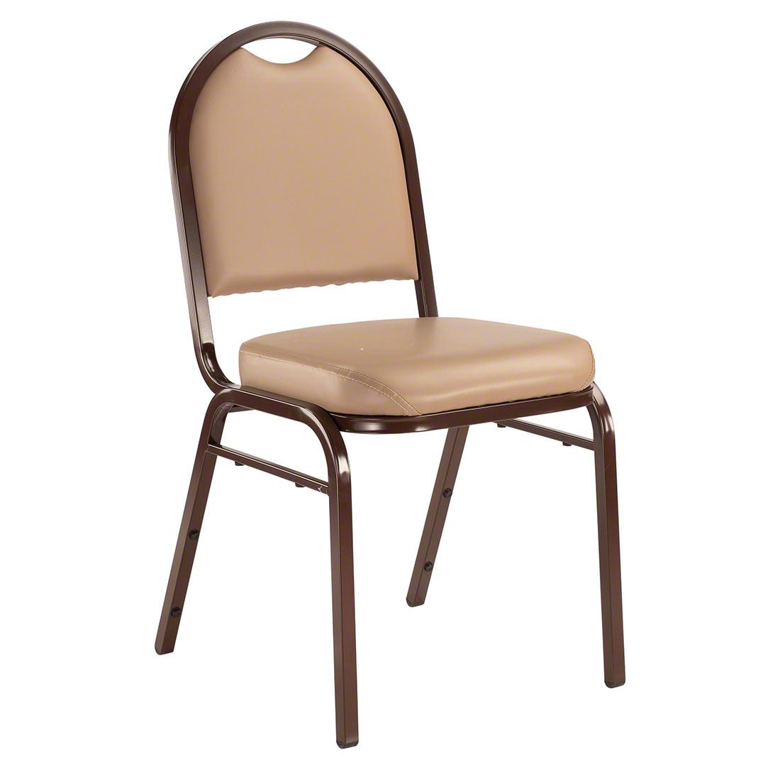 NPS® 9201-M Premium Vinyl Stack Chair, Beige | StageDrop