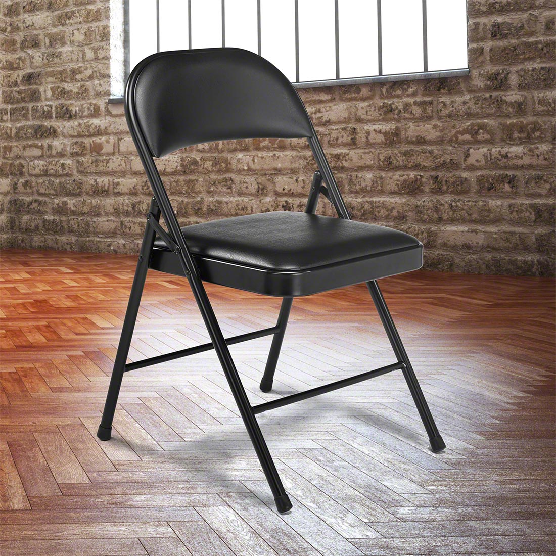 Steel Folding Chair (4 Pack), store Black