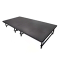 Staging 101 4'x8' Mobile Folding Stage, Adjustable Height (8"-24"), Industrial 