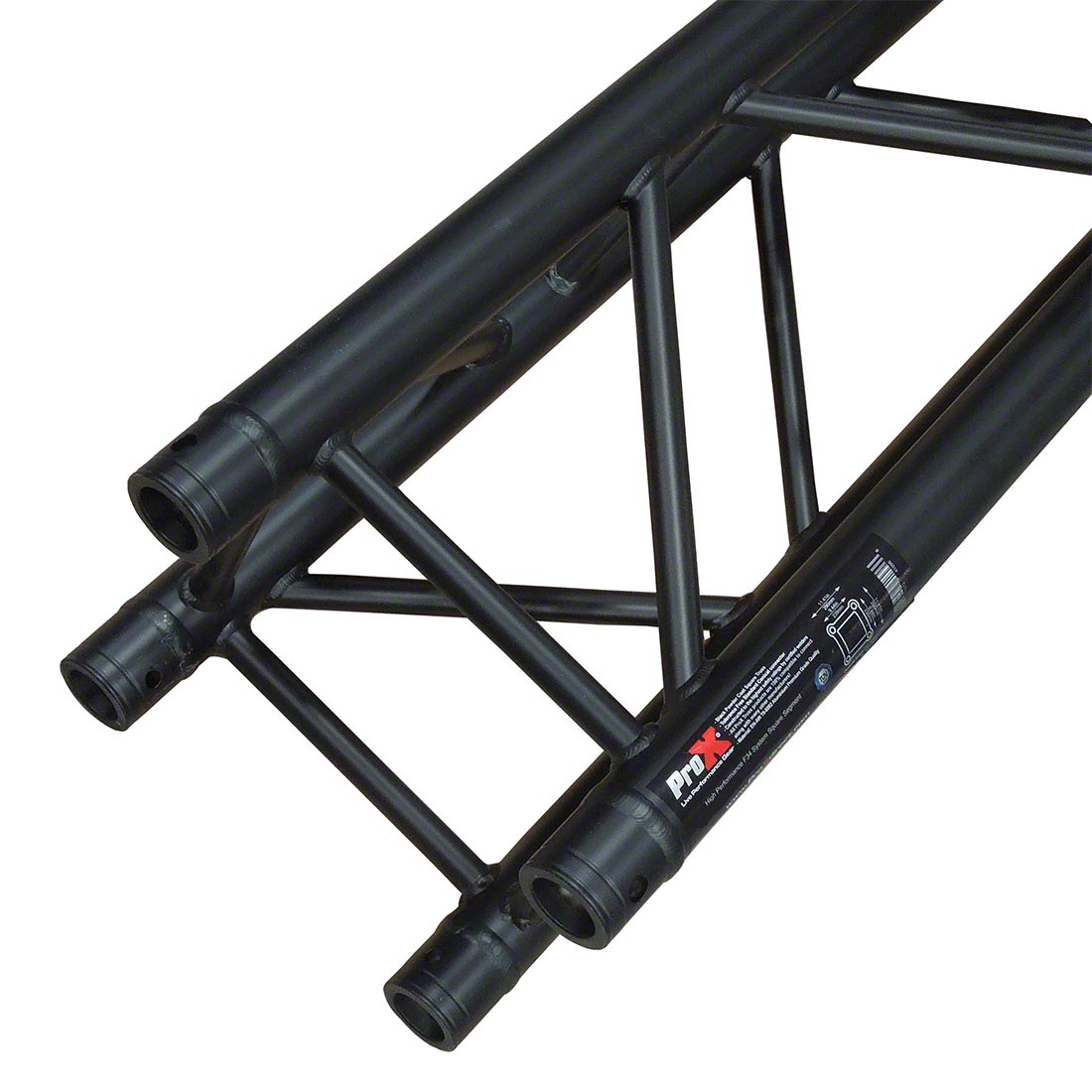 ProX F34 Square Truss Straight Segment Matte Black - 3 Meter